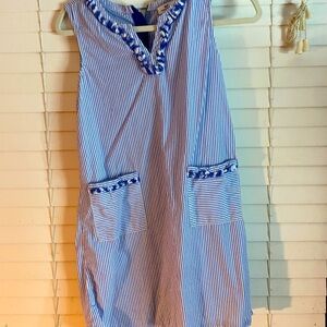 Cute blue striped dress!